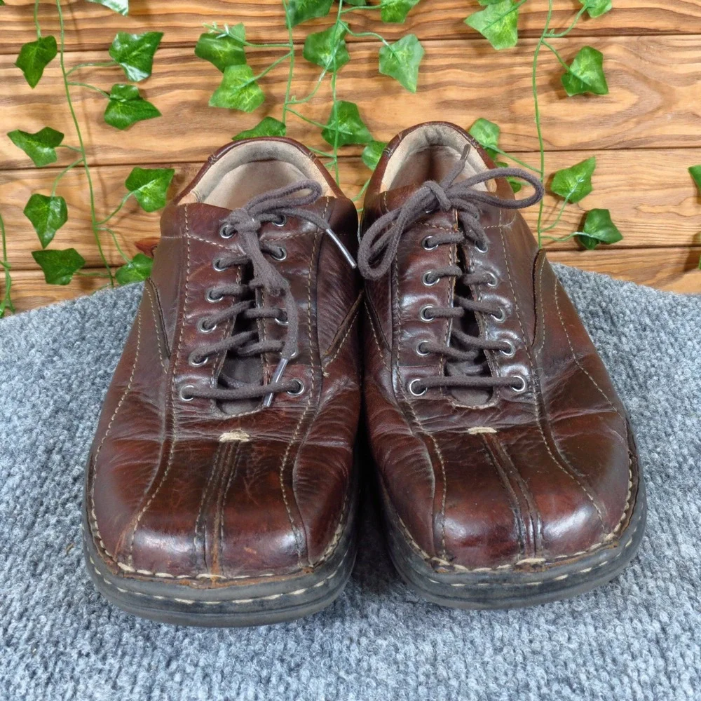 Clarks Nebulae Mens Casual‎ Leather Oxford Shoes Size 9.5 Brown Business Casual
